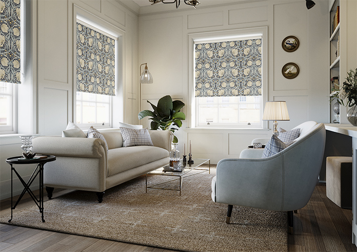 William Morris At Home Pimpernel, Indigo - Roller Blind - Image 7